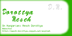 dorottya mesch business card